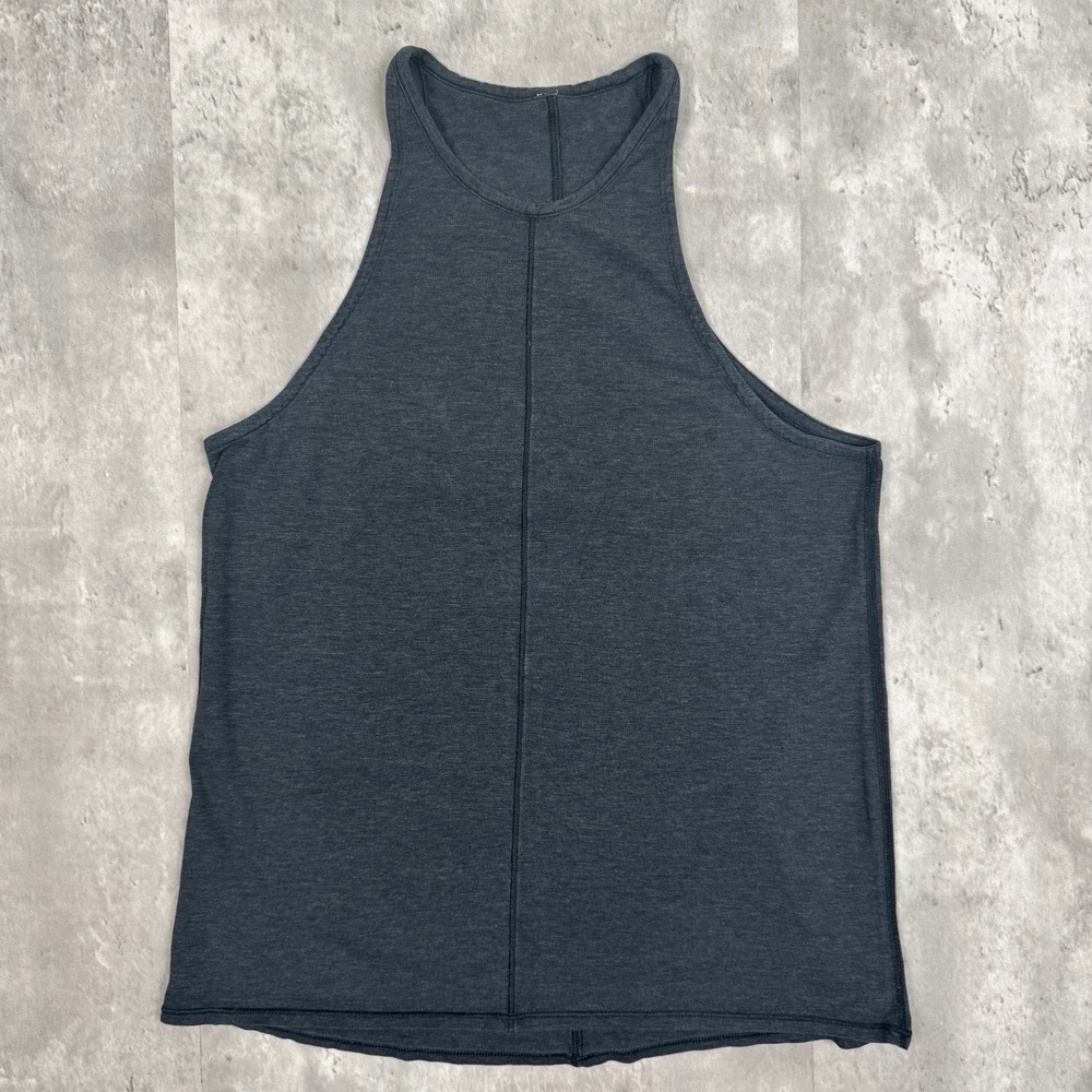 Lululemon Find Your Zen Tank Womens 8 Gray Racerback Yoga Top Gym